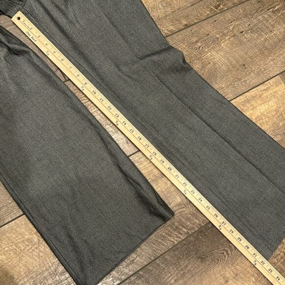 Express Editor High Rise Bootcut Trouser Pants Gray Chevron Size 8 - Picture 3 of 10